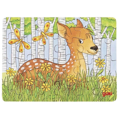 Mini Puzzle animali della foresta - Goki - Art. 57899