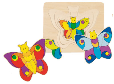 Puzzle 4 strati Farfalla - Goki - Art. 57899