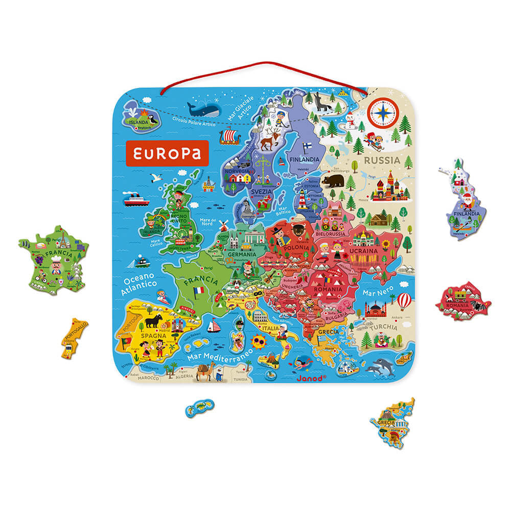 Puzzle Magnetico: Mappa Magnetica d'Europa - Janod - Art. 05475