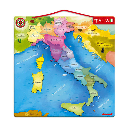 Puzzle Magnetico: Mappa Magnetica dell'Italia - Janod - Art. 05488