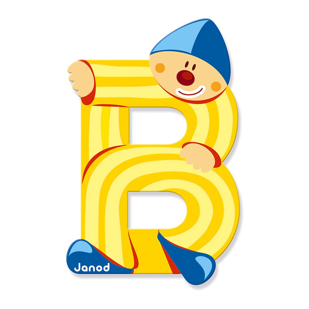 Lettera B in legno Clown - Janod - Art. 04543