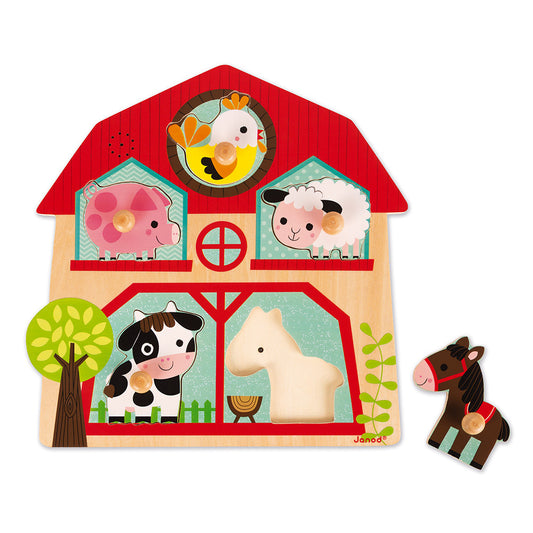 Puzzle Sonoro: Gli amici della Fattoria - Janod - Art. 07079