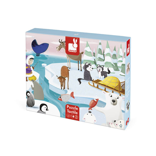 Puzzle Tattile: La vita sulla Banchisa, 20 pezzi - Janod - Art. 02773
