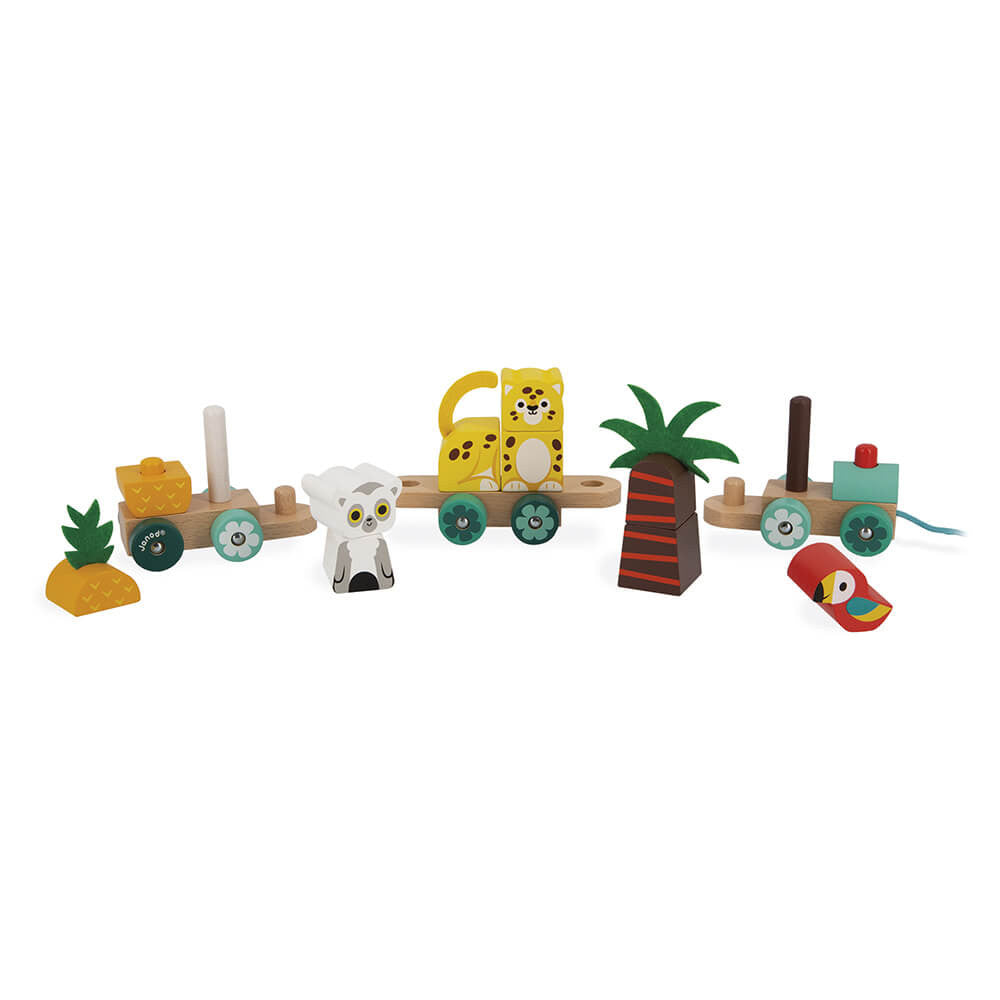 Treno Tropicale da Trainare Tropik - Janod - Art. 08272
